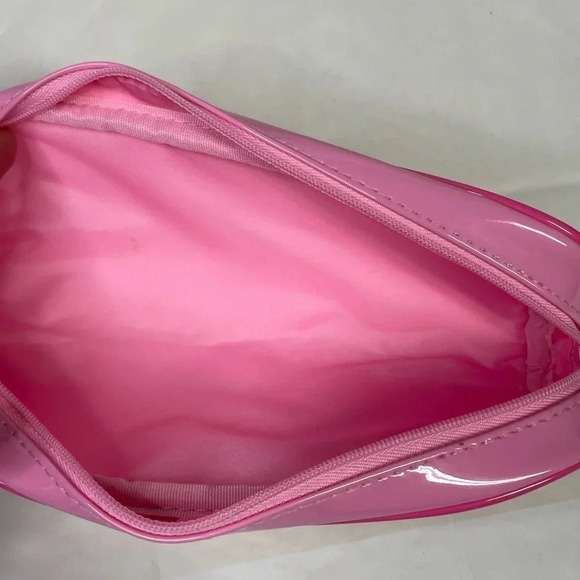 Morphe X Jeffree Star Pink Vinyl Makeup Brush Pouch Bag 9”W x 3.5”H - Picture 3 of 5